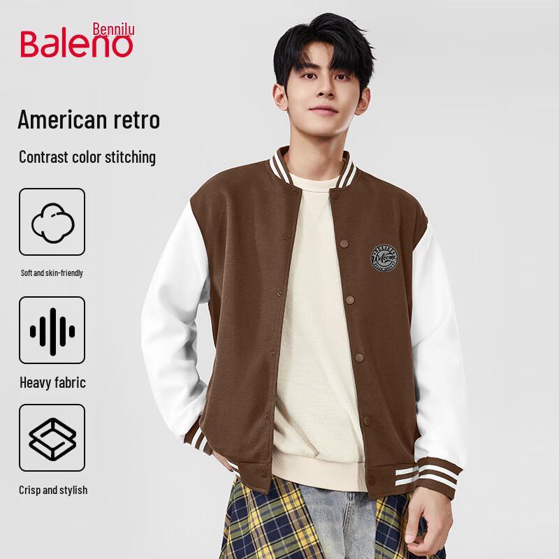 

Baleno Men s Autumn American Style Casual Baseball Jacket 2XL