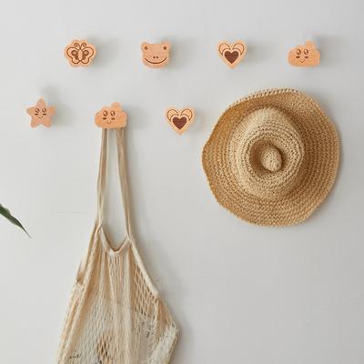 Animal Wooden Hooks Drawer Hooks Room Decor Wall Keychain Coat Hook Home Wardrobe Cute Wood Hanger Kitchen Accessories