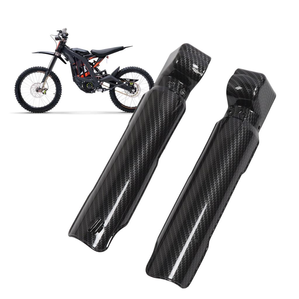 2PCS Shock Absorber Guard Carbon Fiber Pattern Motocycle Fork Guard Protector Replacement For SurRon Light Bee X S