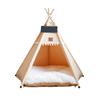 With Thick Cushion Cat Teepee Tent Washable Pet Tent Kennel Pet Bed Dog Tent Bed  Indoor Use