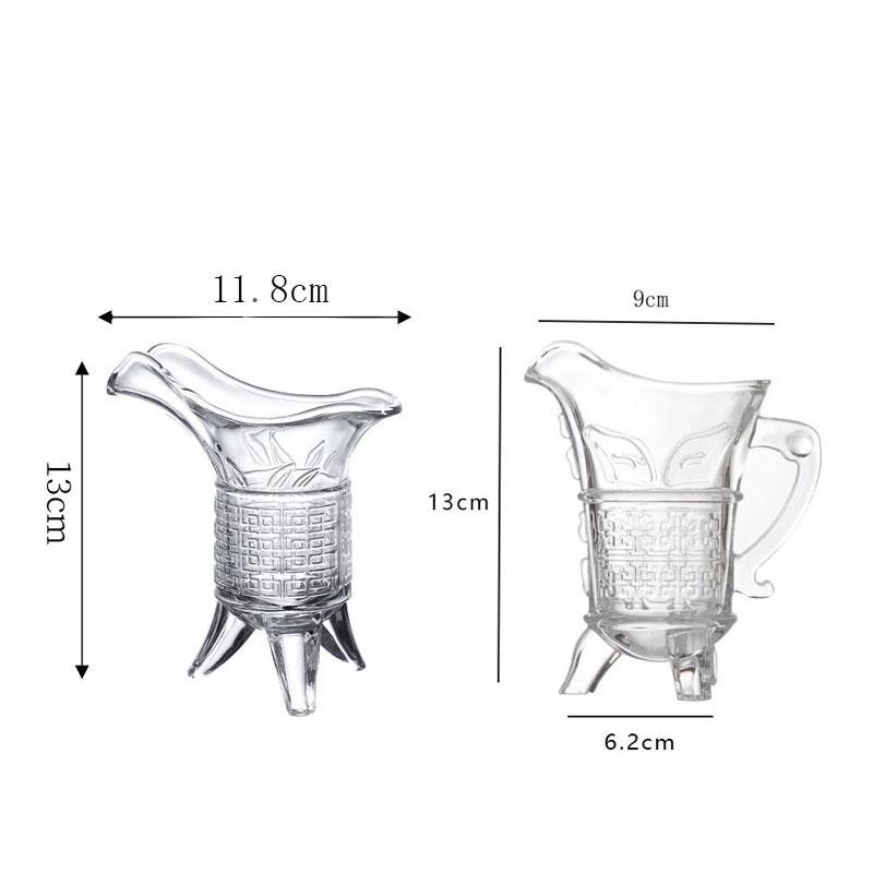 100ml Antique Glass Duke White Wine Cup Retro Emperor Cup Three-legged Wine Glass Whiskey Glass Glass Cups Water Bottle Cups