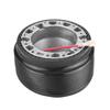 Stee  Wheel Hub Adapter, Aluminum 6-  Racing Stee  Wheel Adapter Quick Relse Kit for   323 Miata MX3 MX5 MX6, Black