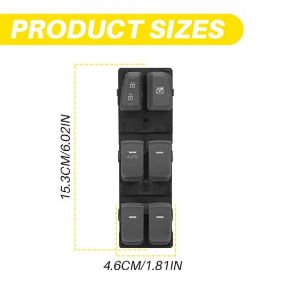 Front Left Driver Side Window Switch For 2011-2015 Hyundai Sonata 935703S000RAS