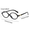 3 Pcs Per Set Oval Glasses  New in Fashion Vintage Blue Light Blocking Optical Frames Trendy Luxury Brand Design Eyeglasses