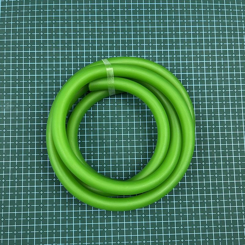 

1 м 3090 флуоресцентная зеленая трубка из натурального латекса, эластичная лента диаметром 9 мм для занятий спортом на открытом воздухе и фитнеса