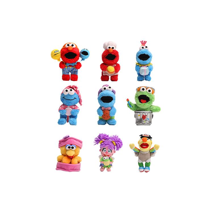 New POP MART Sesame Street Characters Sesame Street Party Plush Pendant Blind Box Products Single Blind Box/whole Box 9 Pcs 210700687