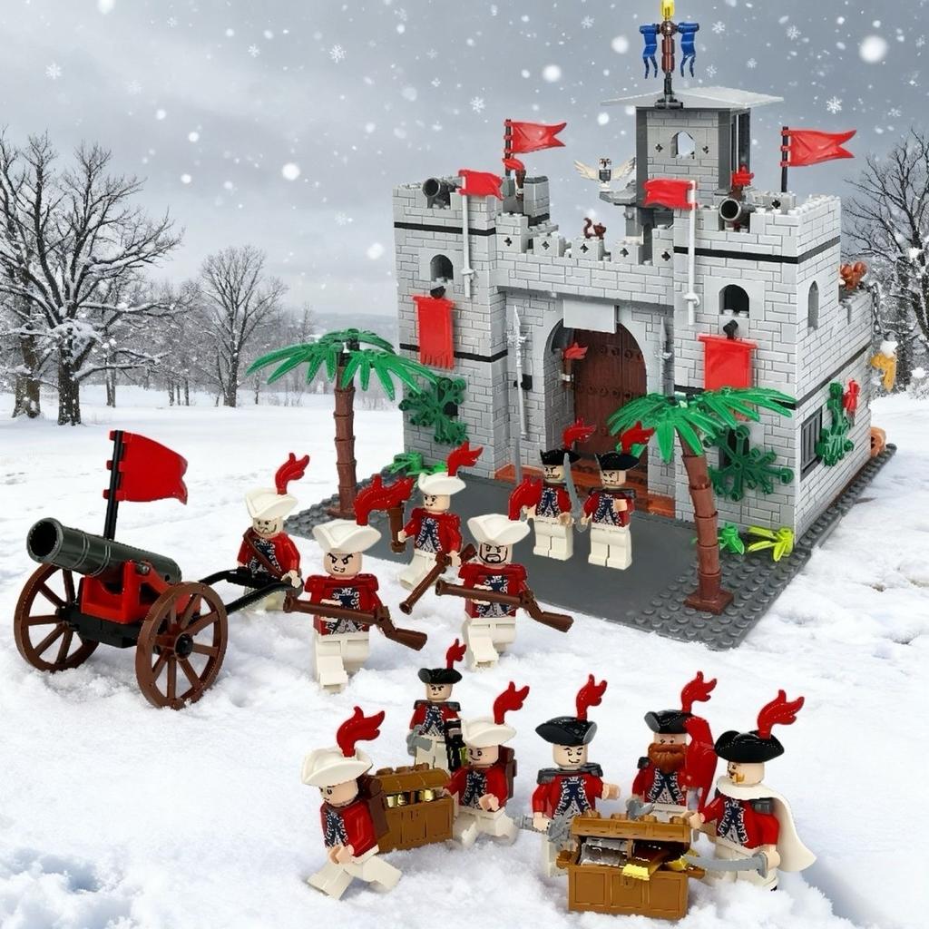 MOC Medieval Castle Scorpion Kingdom Castle Guard Soldier Minifigures Building Block Toys