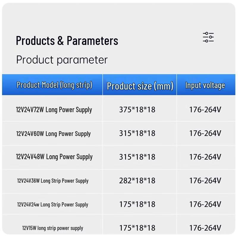 Xunmi Slim LED Light Box 12V 2A 24W Power Supply