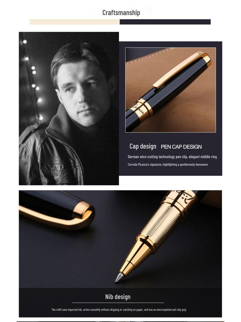 Pimio Picasso 918 Gel Pen - Business & Gift Signature Engraving Metal Pen