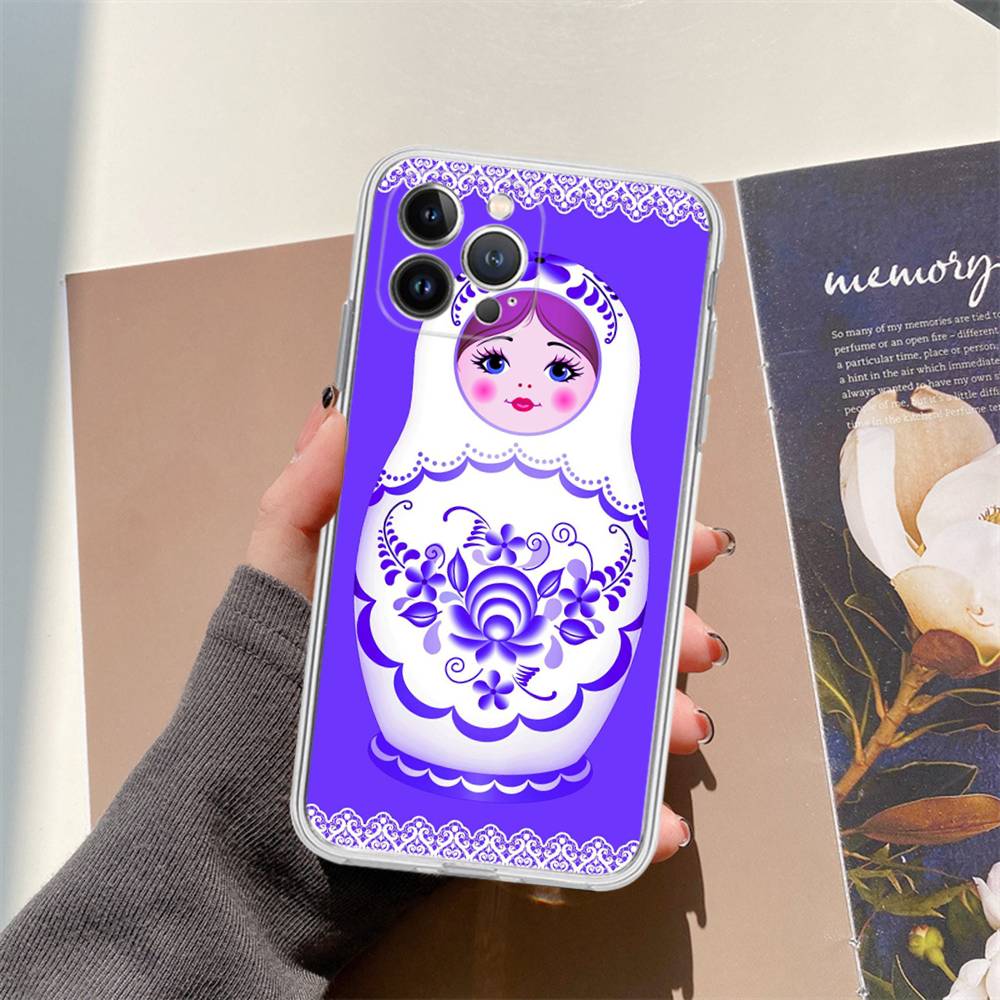 Russian Dolls Matryoshka Cute Case For Iphone 17 16 15 Pro Max 11 12 13 14 Pro Plus Phone Cover