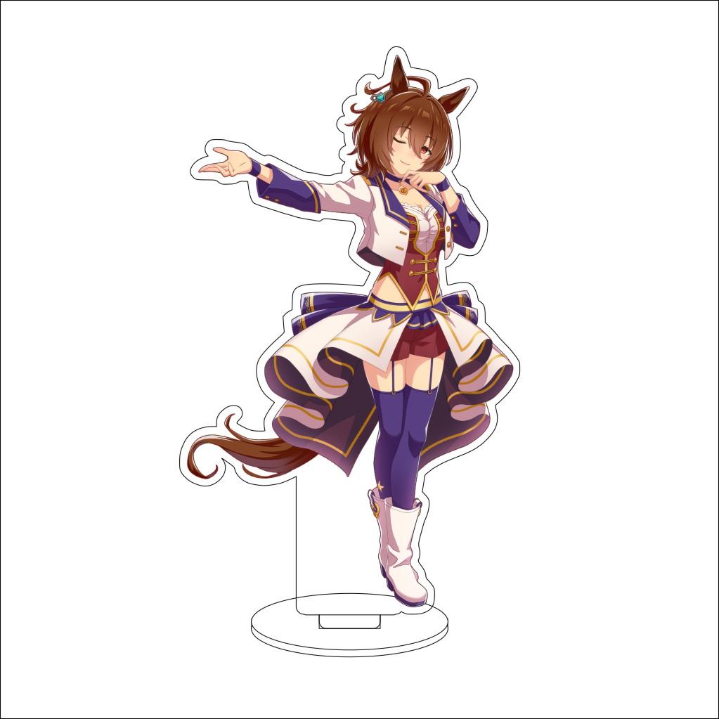 16CM Anime Pretty Derby Cosplay Acrylic Stand Ornaments Taiki Shuttle Grass Wonder Mejiro McQueen Figure Stand Halloween Gifts