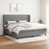 VidaXL Slat Bed Base with Mattress, Upholstered Bed, Double Bed, Adult Bedroom Interior Bed, Modern, 3127830