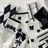 Damen Modestrümpfe Lang Mittellang Schwarzes Band 8er Set