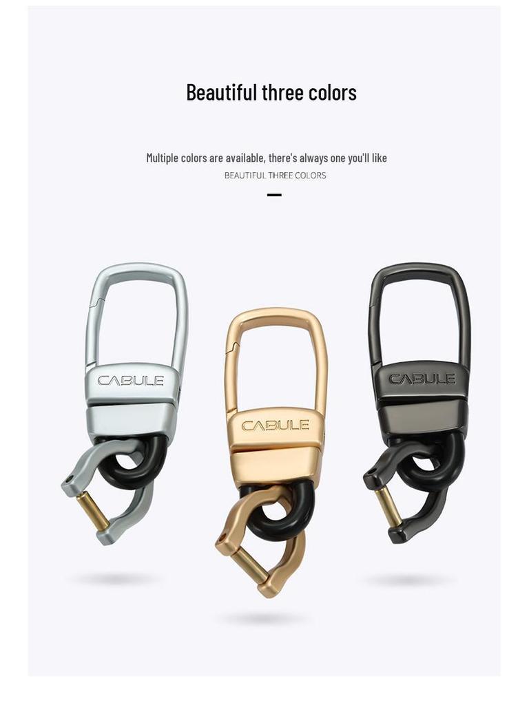 Porte-clés Cabron Universel en Alliage de Zinc avec Petite Boucle Fer à Cheval, Idéal pour Tous les Sacs à Clés