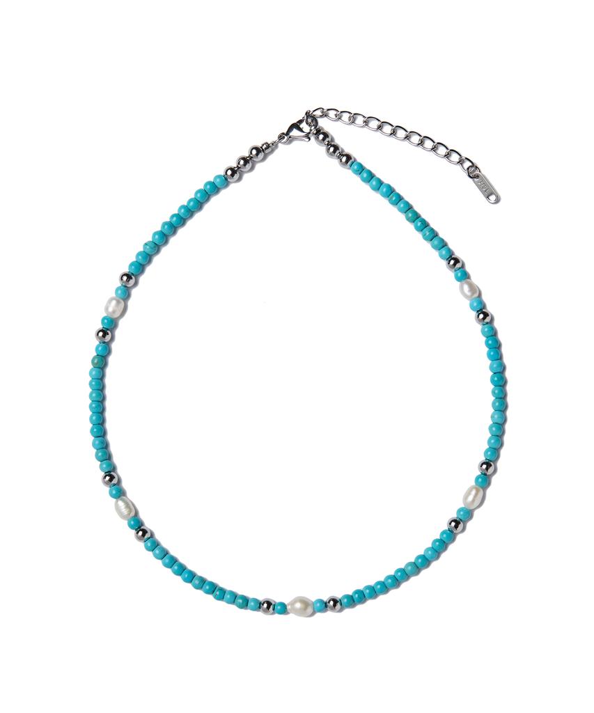 Akecii Azure Turquoise Bead Necklace