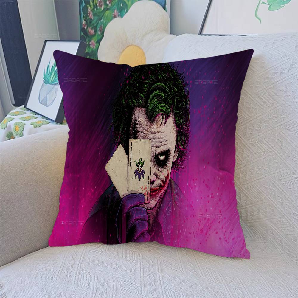 J-Joaquin P-Phoenix J-Joker Anime Decorative Room Aesthetics Pillow Case Home Decor Bedroom Sofa Bed Couch Pillow Cover 45x45