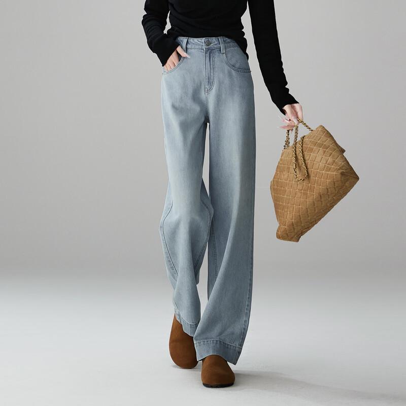 SOFSIL Women s High-Waist Straight Leg Jeans 26/S