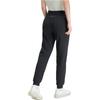 FILA Fitness Fashion Comfortable Soft Versatile Mid-Waist Tapered Knit Sports Pants Women bottoms Deep-Black A11W441602F-BK