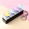 4 Keys Clickable Button Fidget Toy Decompression Fidget Keychain  Bag Charm