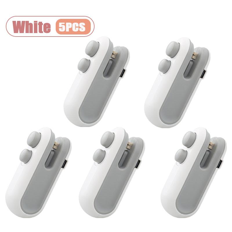 1-10PCS Snack Packaging Sealer USB Rechargeable Mini for Home Use Portable for Outdoor Camping Travel and Food Storage