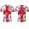 2026 New England Flag Print T-Shirt Summer Outdoor Sports Breathable Quick-Drying Soccer Jersey Men's Fan Daily Training Apparel