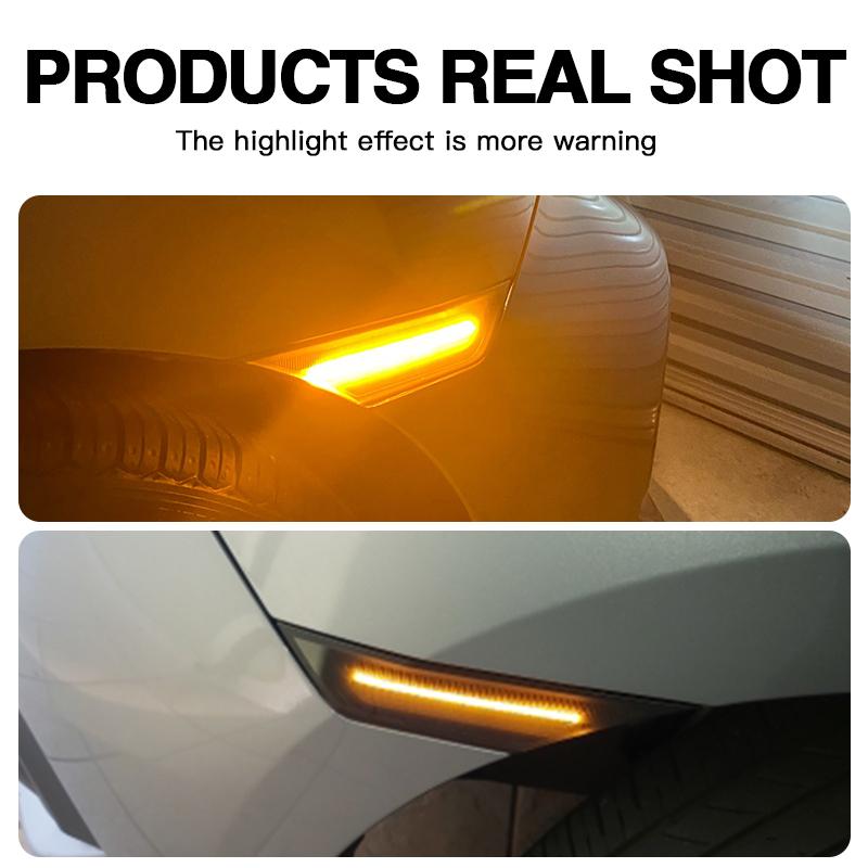 2PCS 12V LED Fender Side Marker Turn Signal Light For 10th Generation Honda Civic 2016 2017 2018 OEM# 34300-TET-H01