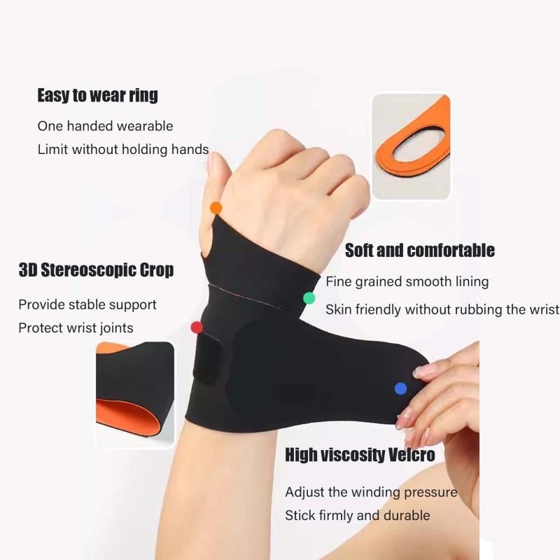1Pc Wrist Guard Suitable for Both Wrists with Ultra-Thin Elastic Design Suitable for Tearing Wrist Wrapping Supporting and Relieving Wrist Canal Pain