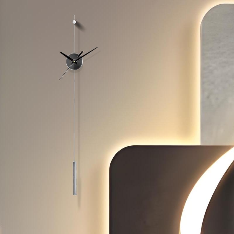 Morden Wall Clocks Metal Watches Silent Clocks Round Wall Decoration Products Creative Light Luxury Artistic Unique Design
