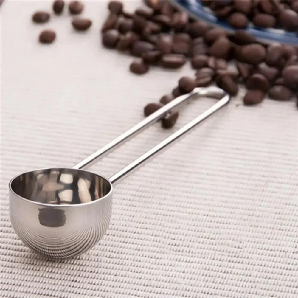 Stainless Steel Long Handled Coffee Spoon Tea Spice Measuring Scoop Longhandled Stirring Kitchen Tool Accessorie Coffee Maker