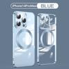 Fashion Magnetic Case for 14  Magsafe Transparent Cover for IPhone 14 13 12 11 Pro Max 14 Plus Plating Clear Soft Silicone Wireless Charging Cover