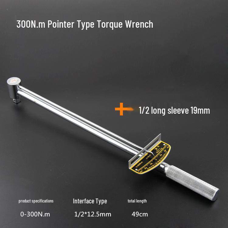 

Adjustable Kilogram Torque Wrench - Professional Pointer Type for Auto Repair