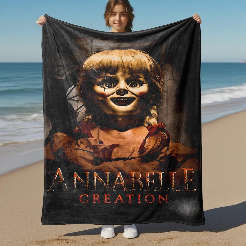 1 Pezzo Annabelle Creation Coperta in Flanella da Esterno Morbido Peluche Decorazione per Picnic, Campeggio, Camera da Letto, Sala Giochi, Ufficio1193A