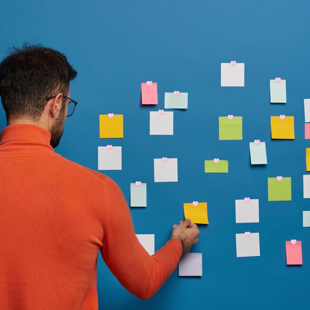 150PCS Cute Heart Push P for Bulletin Board, Decorative Thumb Tacks Pushp, Cork Board Thumbtacks for Classroom Home Office Decor(Pink)