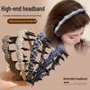 Korean Plaid Gingham Wavy Headband - Women's Versatile Fashion Accessory