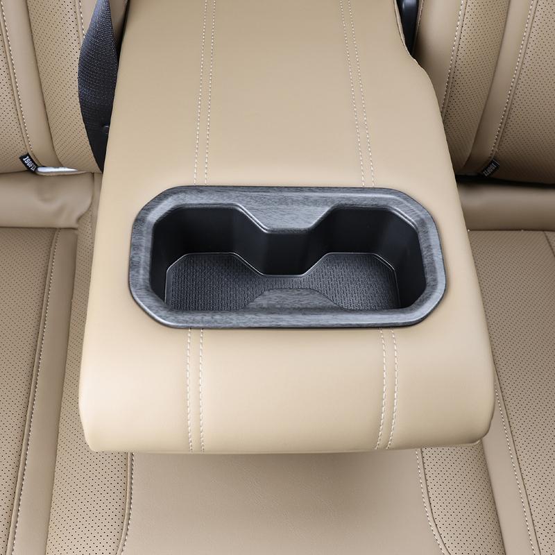 Car Interior Accessories 2-row Cup Holder Rear Drainage Cup Frame Trim ABS For Renault Grand Koleos 2024-2026 LHD/RHD