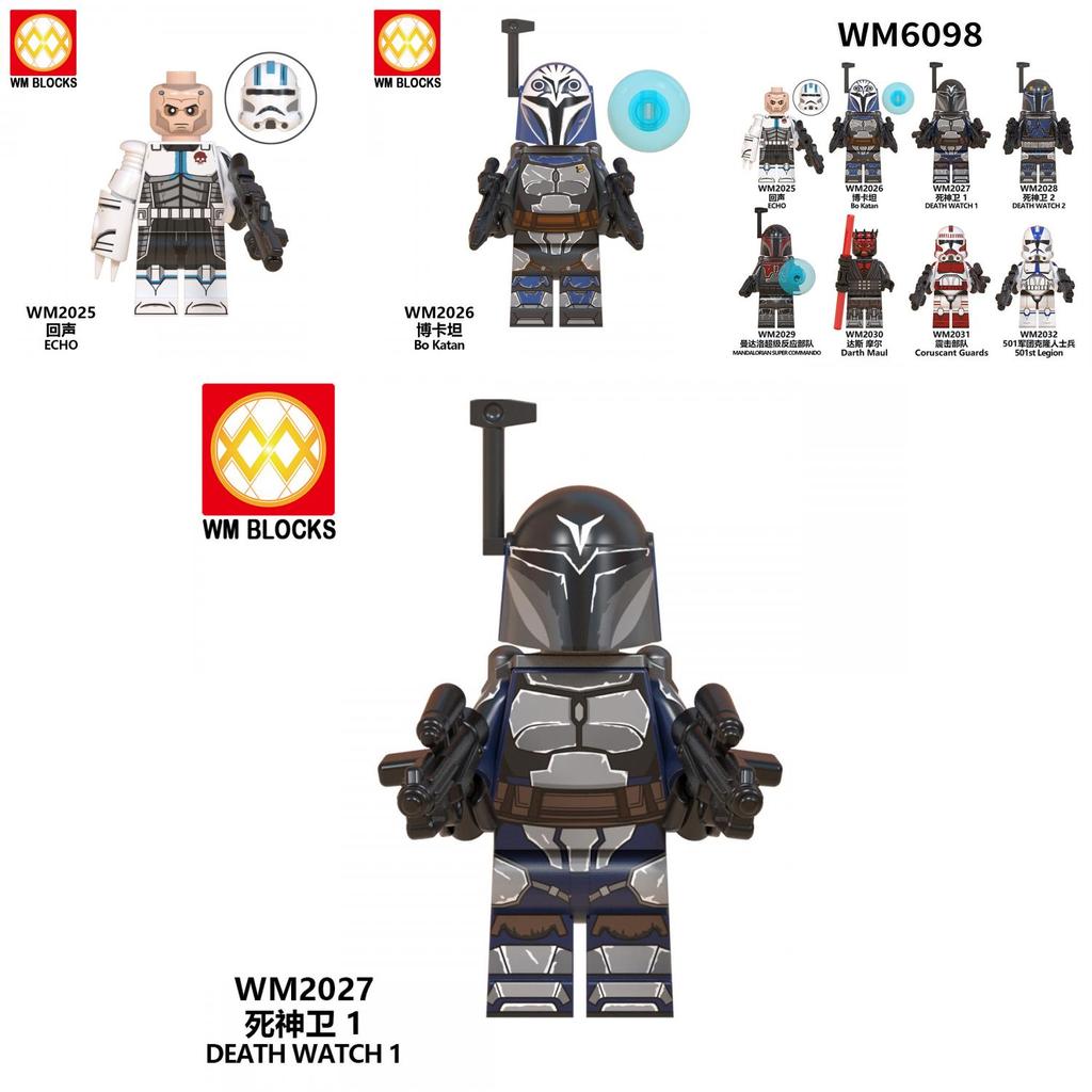 Wm6098 Tv Movie Series Echo Darth Maul Building Blocks Toy Bags Durable Abs Plastic