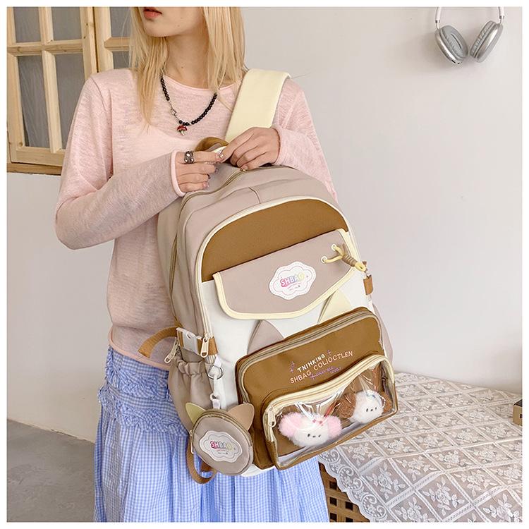 Japanese Style Sweet Anime Girl's Candy Color Lightweight Ita Backpack