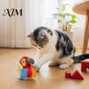 Stress Relief Toys for Cats Chirping Bird Cat Toy, Interactive Plush Parrot Soft Stuffed Scratching And Biting Toy Pounce Indoor Kittens, Stimulating