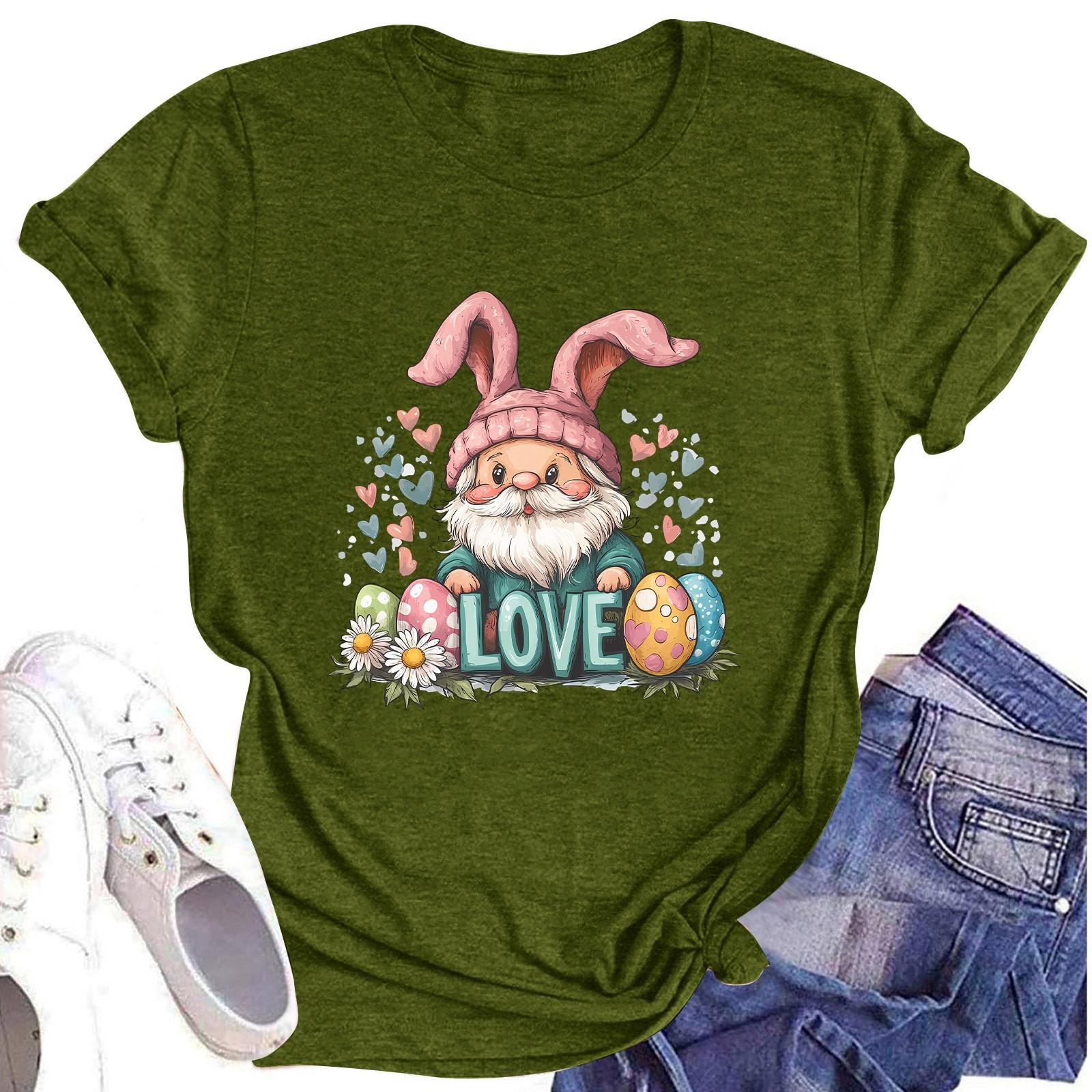 

Женский топ с круглым вырезом, повседневный принт, футболка с короткими рукавами S