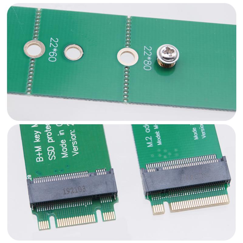 M.2 NGFF NVME AHCI Male To Female SSD Hard Disk Interface Test Protection Card B+M key Slot Extension Board
