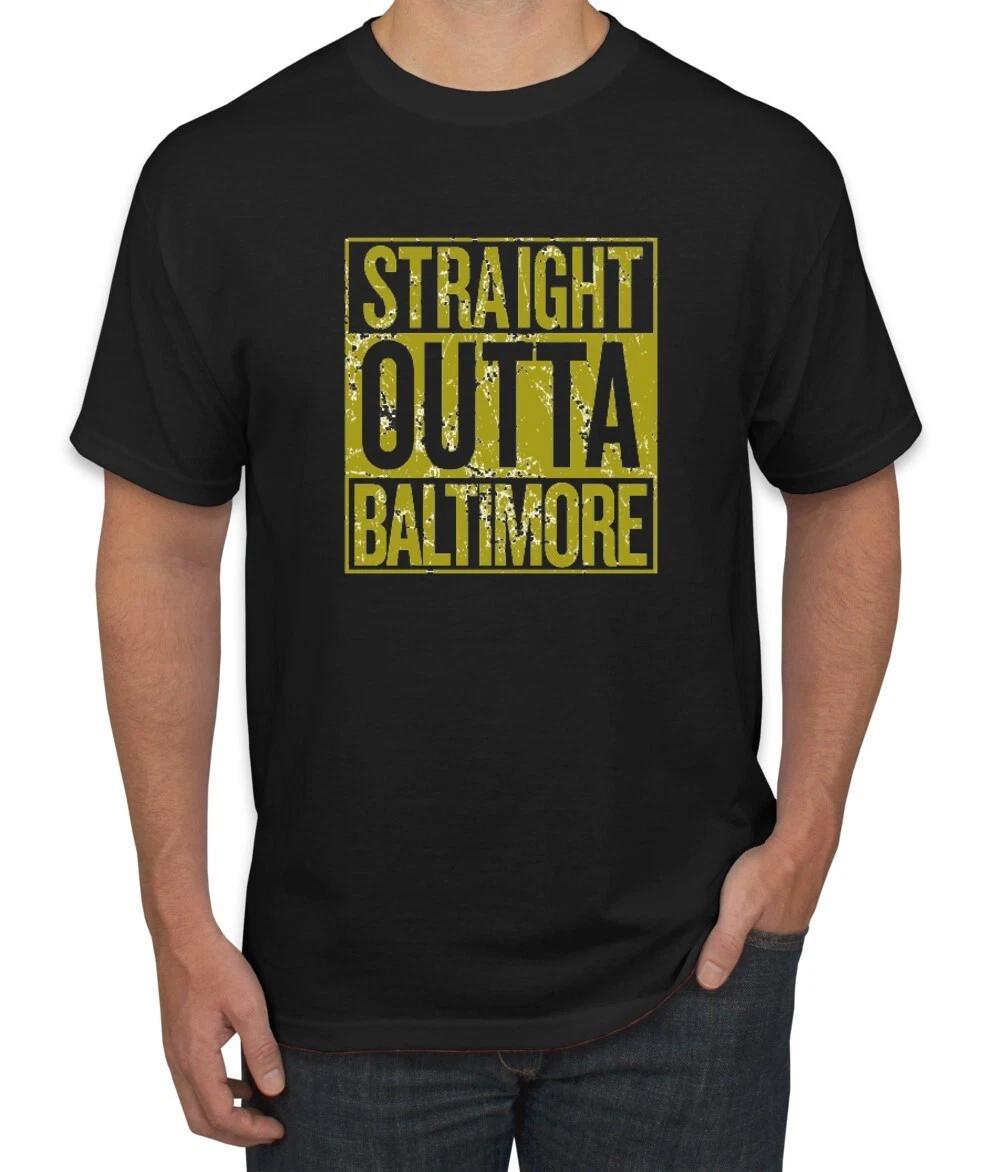 Straight Outta Baltimore BAL Fan Fantasy Football Sports T- Shirt S