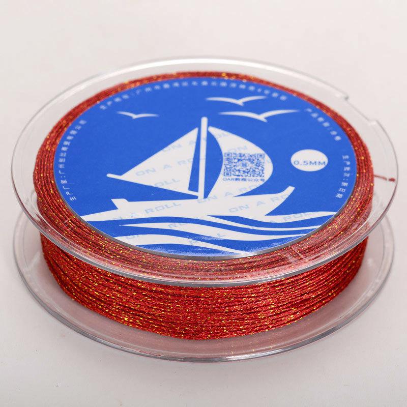 Gold/Silver Thread DIY Hand-Woven Braided Rope Bracelet Kit