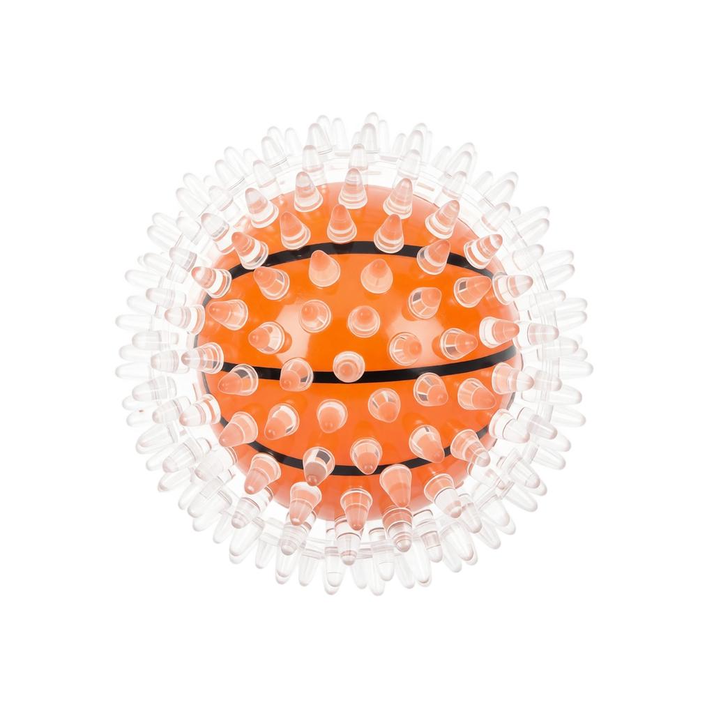 Durable Dog Ball Toy with Spiked Surface Interactive Chew Toy for Pets Suitable for Fetch and Self-Play Activities