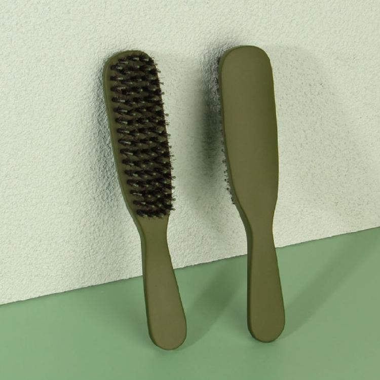 Modern Green Hairbrush Ergonomic ABS Handle Static Reduction Hair Comb Quick Cleaning Structure Daily Maintenance