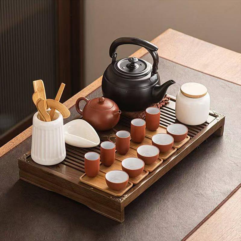 

Meikou Vermilion Clay Oolong Tea Art Teaching Set