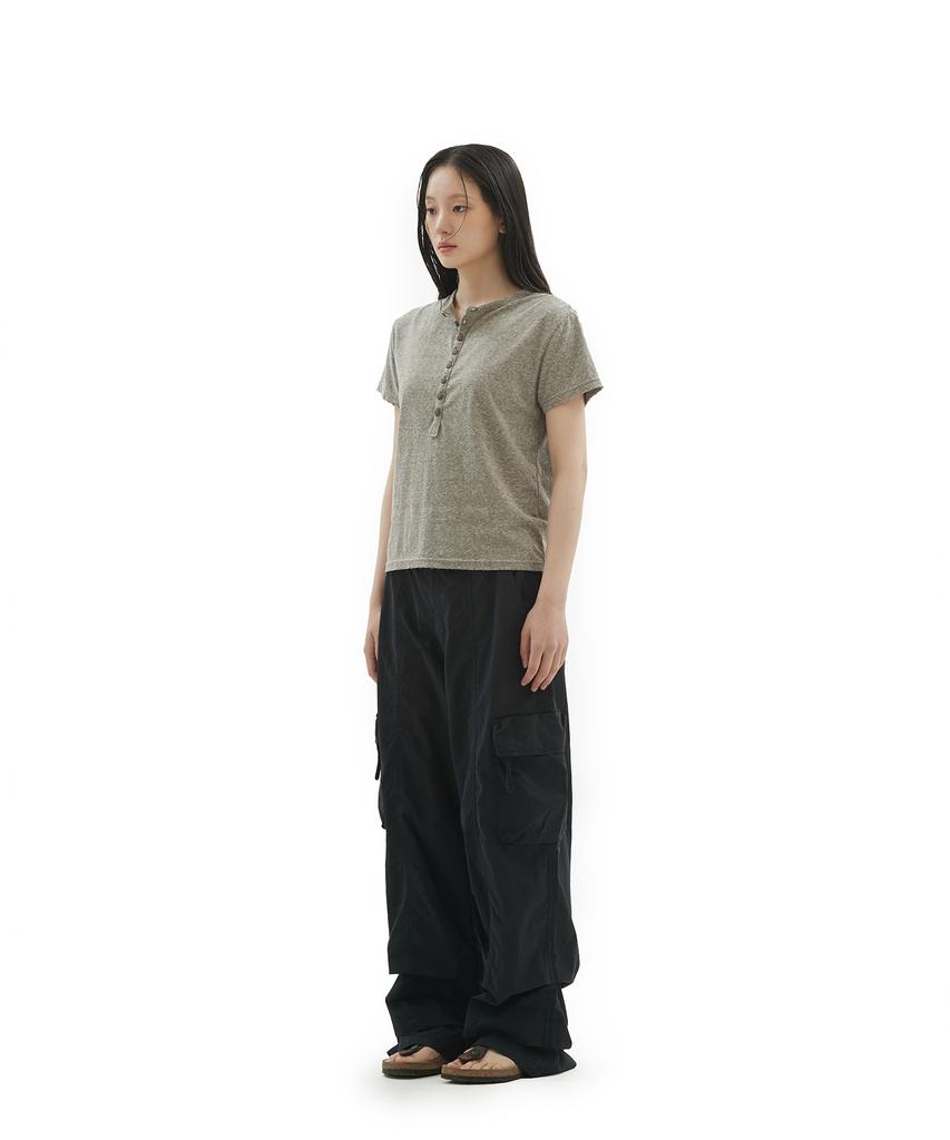 Depeugameoncheu Button-Up Rough T-Shirts [2Color]