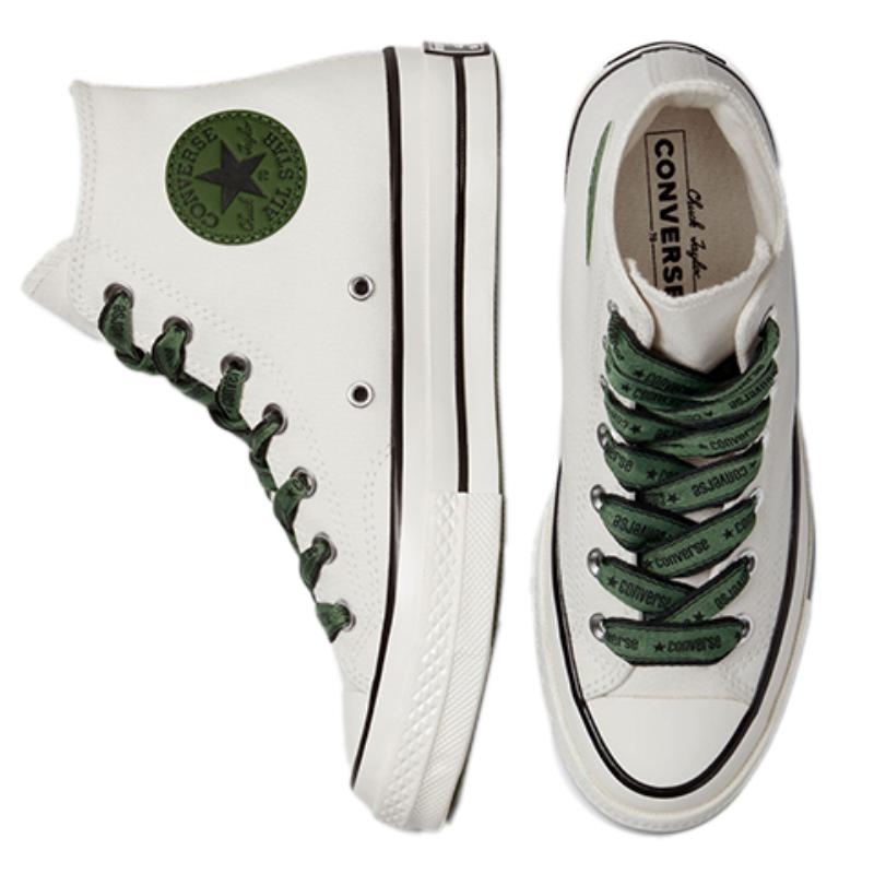 Converse Chuck 70 Chuck Taylor All Star Casual & Comfortable High-Top Canvas Unisex Dark Green & White
