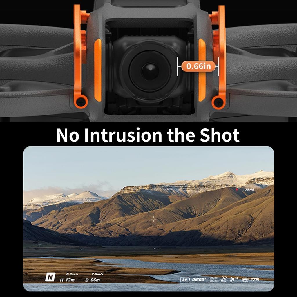 Avata 2 Gimbal Guard for DJI Avata 2, Aluminum Alloy Avata 2 Bumper Guards for for DJI Avata 2 FPV Drone Accessories, Light Camera Protection Guard