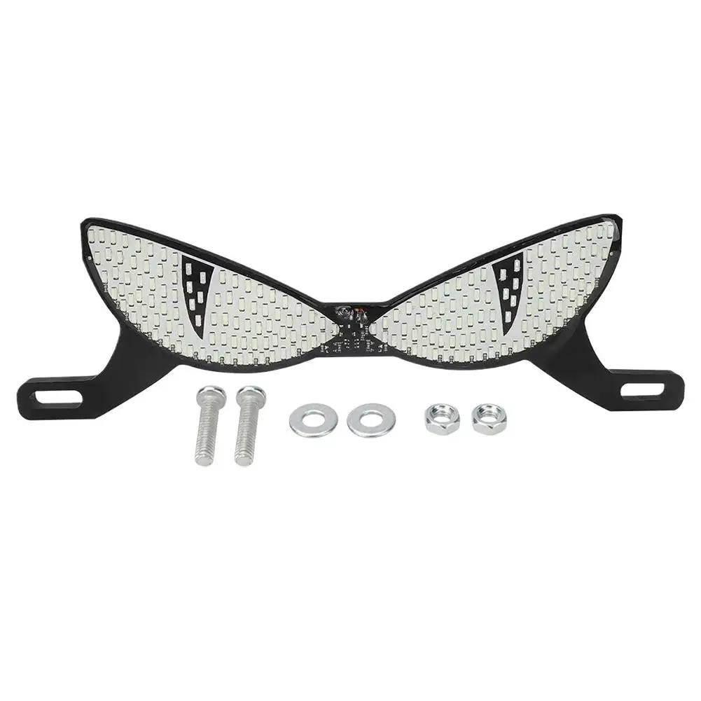 Motorcycle LED Flash Brake Light Dual Color Flashing Tail Decoration Signal Plate Light 12V Light License Turn Motorcycle L S1Z4