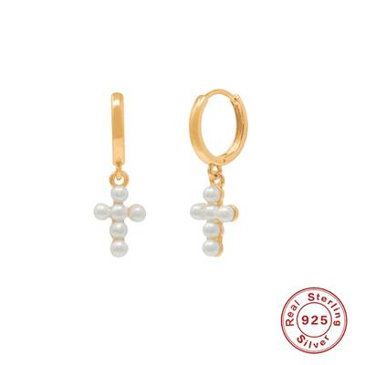 925 Silver Hoop Earing Horse Eye Zircon Pendant Chain Earrings for Women Girl Exquisite Ear Buckle Ear Ring Silver Aretes